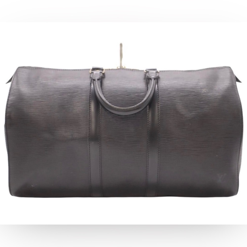 Louis Vuitton Black Epi Leather Keepall 45 - Picture 3 of 13